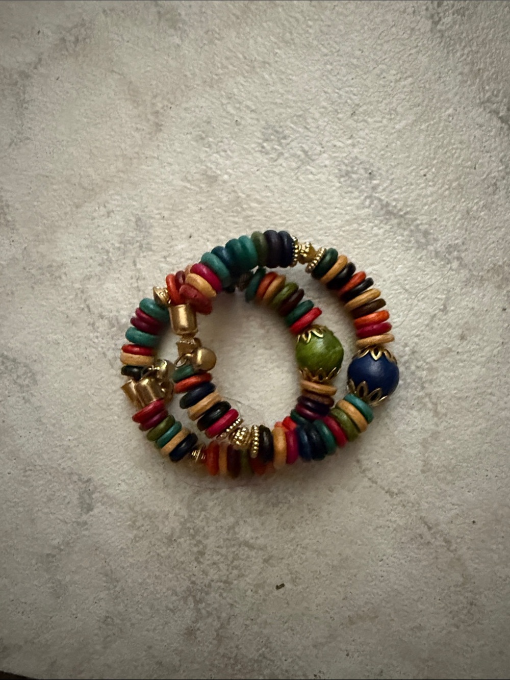 Tropical Beaded Bracelet Set with Bells (2 for $25, 3 for $30)